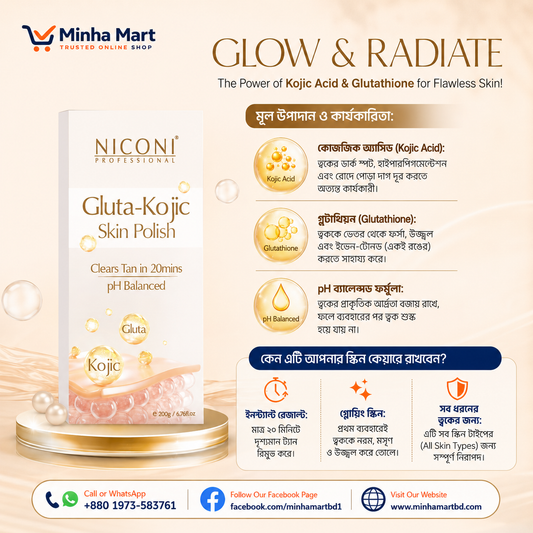Niconi Tan Vanish Gluta-Kojic Skin Polish.