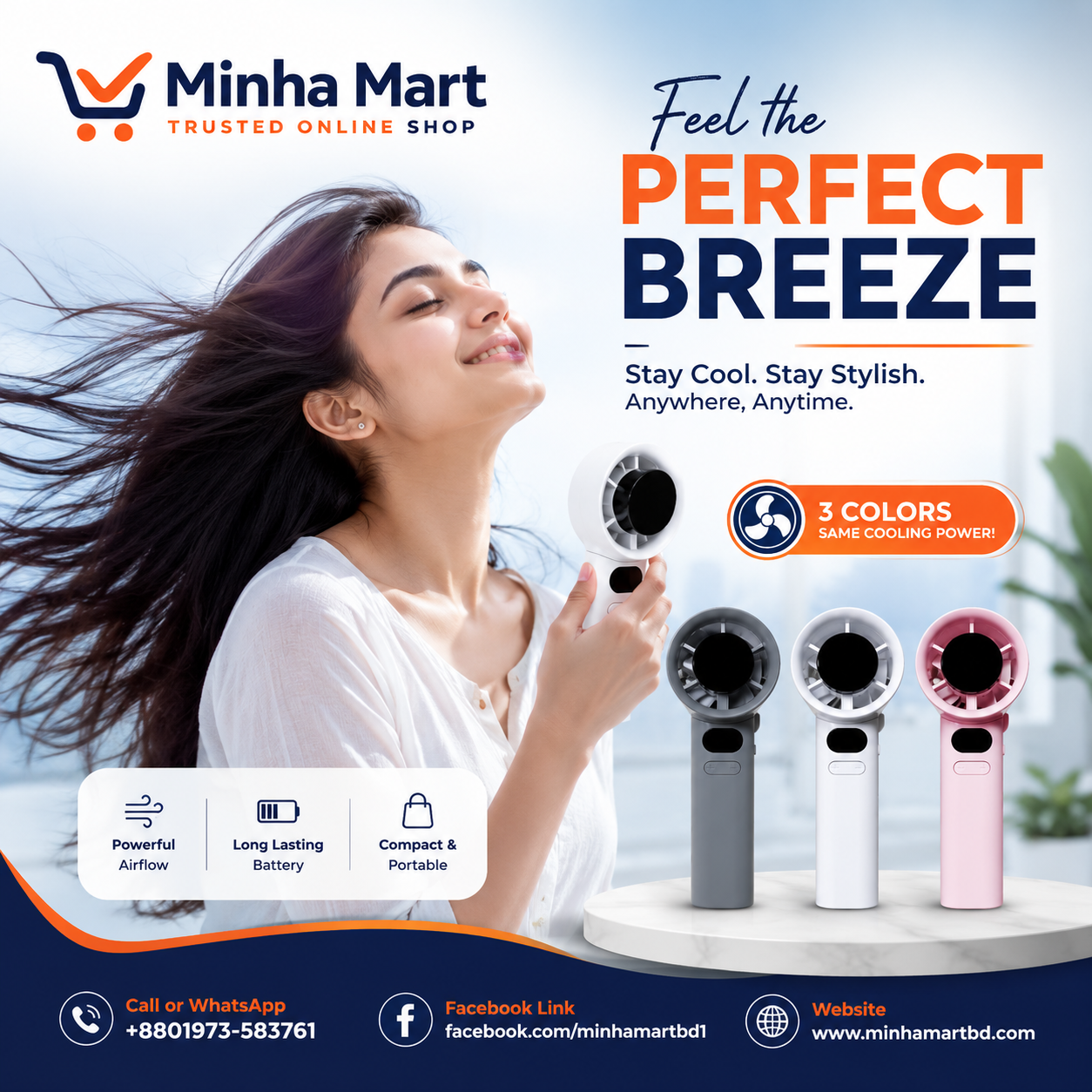 PREMIUM QUALITY M11 120 TOP SPEED MINI HAND FAN OR TURBO FAN WITH TYPE C CHARGING