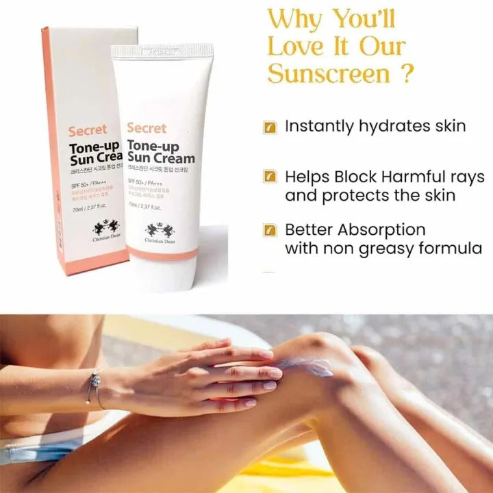 Christian Dean Secret Tone-up Sun Cream SPF50+/PA++ 70ml